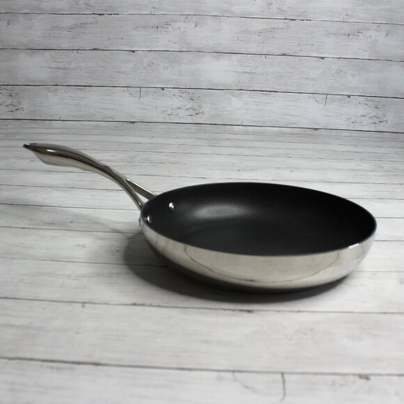 NEW Tupperware Chef Series Non Stick 9.5" Open Fry Pan Stainless Steel - Picture 2 of 5